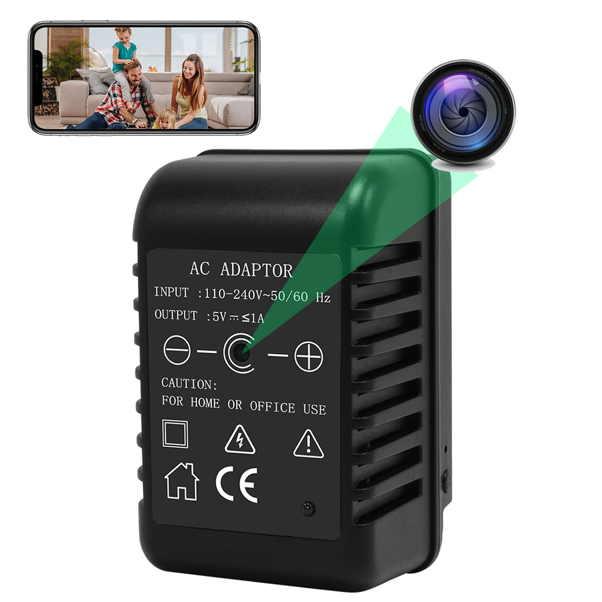 Camara Espia WIFI Cargador USB, Camara de Seguridad para Casa, Oficina–  GDLCamaras