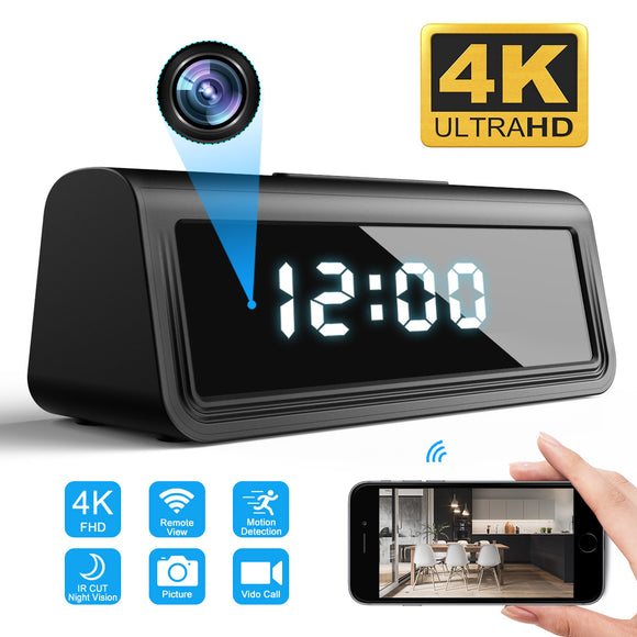 Camara Espia Wifi Reloj Oculta Vision Nocturna Camara de Vigilancia, Casa u Oficina Compatible con Android y Iphone, 128GB, 115 Hrs. Full HD 4K - Pro-A21 | GDLCAMARAS