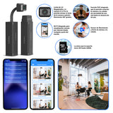 Cámara de Seguridad WiFi Interior C15-Pro, Camara de Vigilancia con Lente Telescopico 180° Camara WiFi Vision Nocturna, Deteccion de Movimiento, 1080P, 10X Zoom Digital… - GDLCamaras