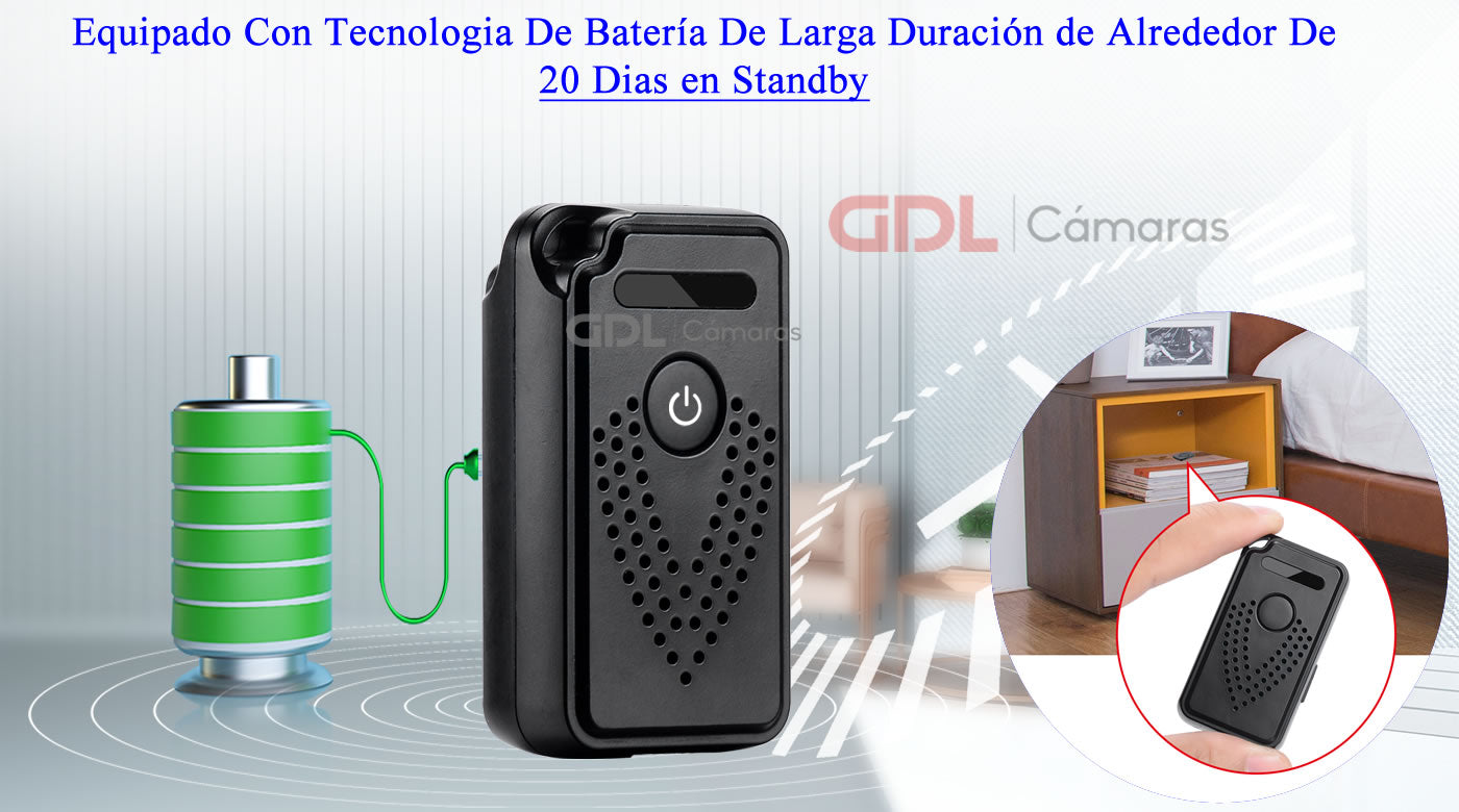 Microfono Espia Oculto Wifi Portable, Audio En Vivo, Alertas– GDLCamaras