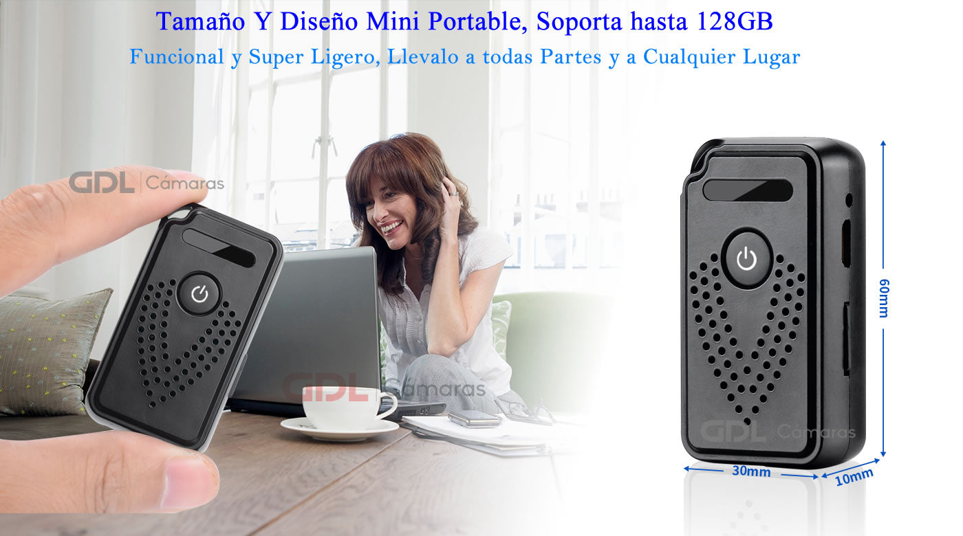 Microfono Espia Oculto Wifi Portable, Audio En Vivo, Alertas– GDLCamaras