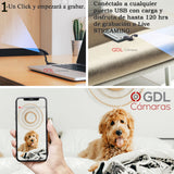 Camara De Seguridad WiFi C15-Pro Camara De Vigilancia Retractible Grabacion 24hrs, Camara WiFi USB con Sensor de Movimiento - GDLCamaras