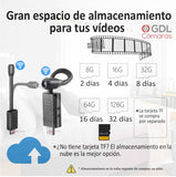 Camara De Seguridad WiFi C15-Pro Camara De Vigilancia Retractible Grabacion 24hrs, Camara WiFi USB con Sensor de Movimiento - GDLCamaras