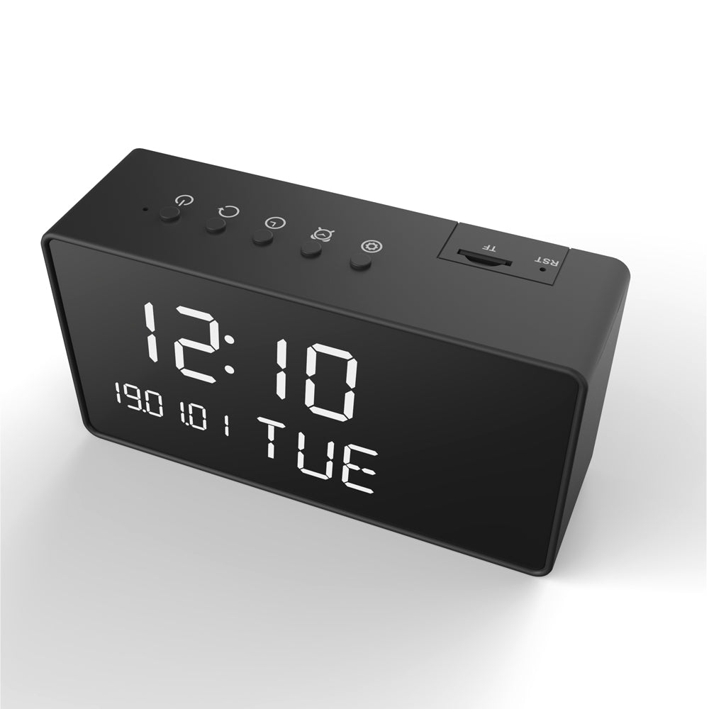 Reloj Despertador Cámara Espía 4K Infrarrojos Reloj Espía Wifi Detector de  Movimiento YONIS - Yonis