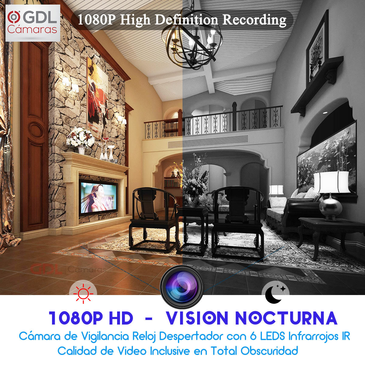 Camara Espia Wifi Reloj Oculta Vision Nocturna Video Full Hd
