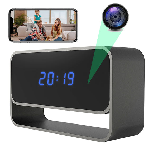 Reloj Despertador Con Camara Espia Wifi Recargable 1080 P – Soluciones Shop